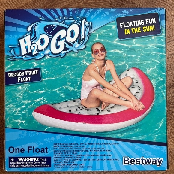 BestWay Dragon Fruit Float One Float Raft Swimming Pool - Picture 2 of 2